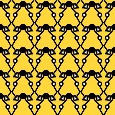 Soyut geometrik şekilli kusursuz desen