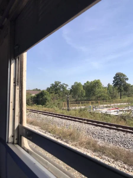 Железнодорожные Пути Городе — стоковое фото