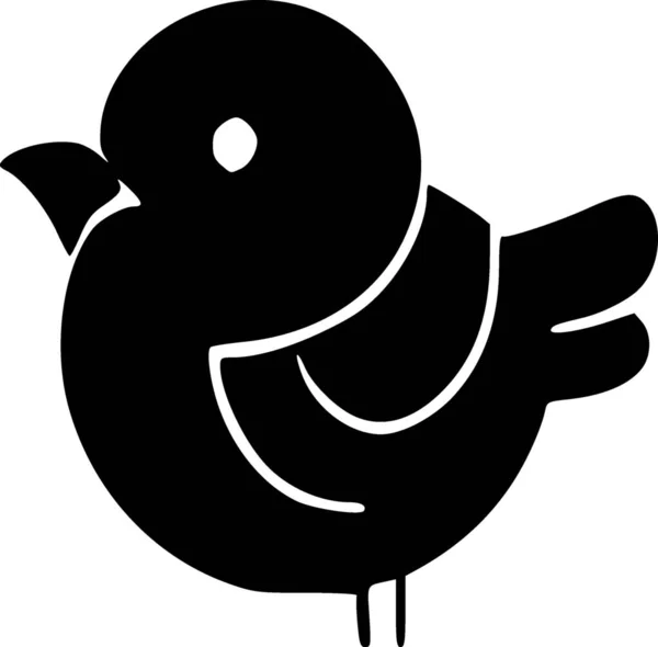 Uccello Icona Web Semplice Illustrazione — Foto Stock