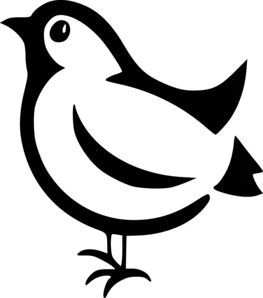 Pássaro Ícone Web Ilustração Simples — Fotografia de Stock