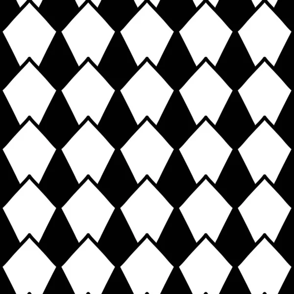 Seamless Pattern Black White Shape — 스톡 사진
