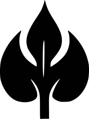 Yaprak. Web simgesi basit illüstrasyon