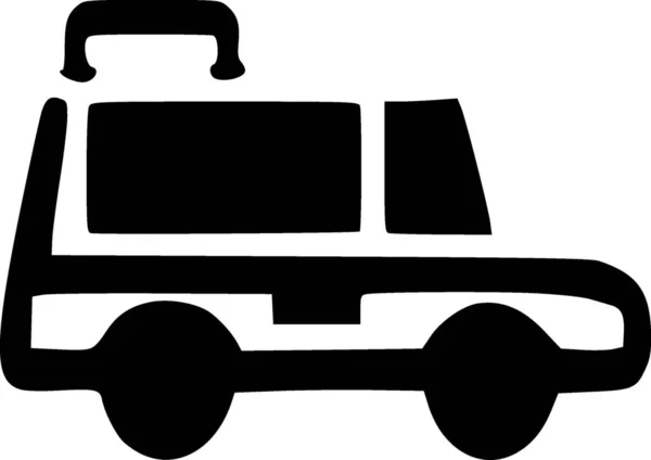 Samochód Dostawczy Prosta Ilustracja — Zdjęcie stockowe