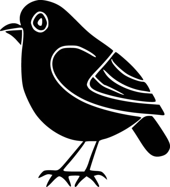 Pájaro Icono Web Ilustración Simple — Foto de Stock