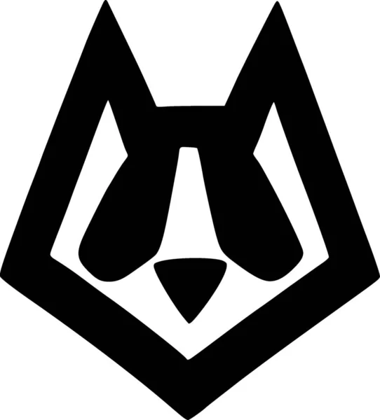 Een Wolf Web Icoon Eenvoudige Illustratie — Stockfoto