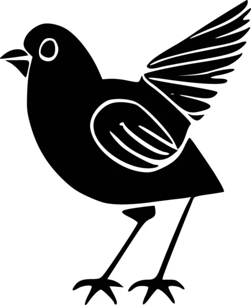 Oiseau Icône Web Illustration Simple — Photo
