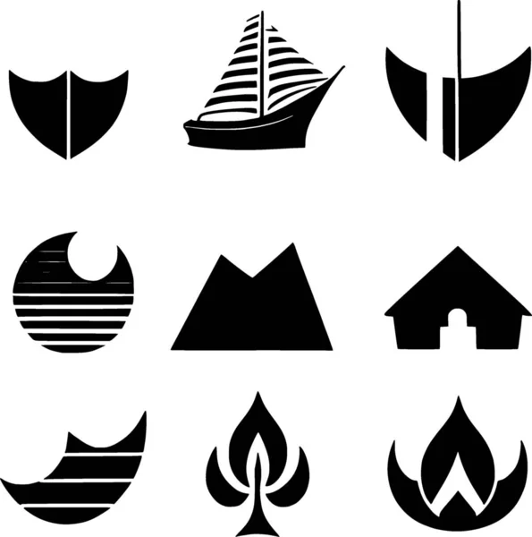 Set Von Symbolen Für Webdesign — Stockfoto