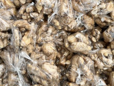 dried ginger in the market