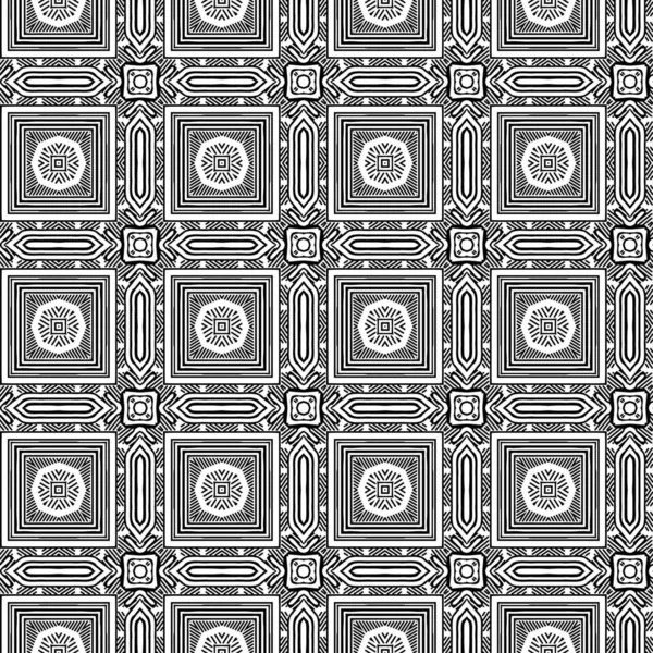 Bezszwowy Monochromatyczny Wzór Geometryczny Abstrakcyjne Tło — Zdjęcie stockowe