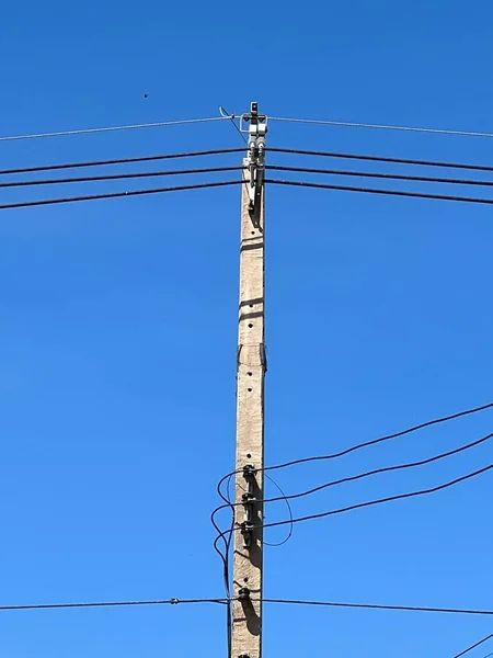 Yüksek Voltaj Kulesi Kablolar — Stok fotoğraf
