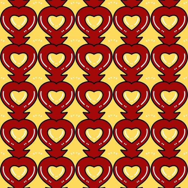 Seamless Pattern Hearts Illustration — Stock Photo, Image