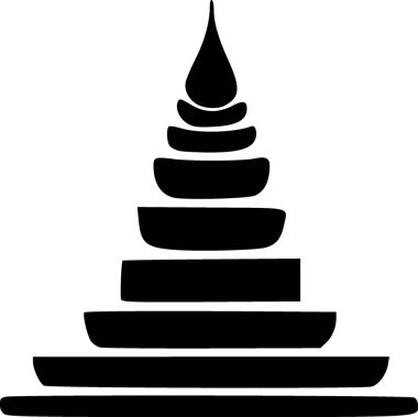 Tapınak. Web simgesi basit illüstrasyon