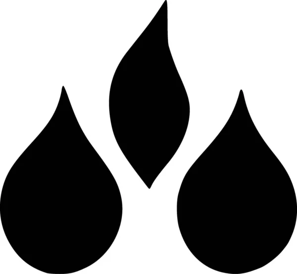 Water Drop Icon Simple Illustration Oil Brush Icons Web Design — Stockfoto