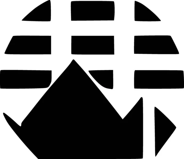 Ilustracja Geometrycznego Elementu Ikony — Zdjęcie stockowe