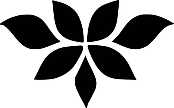 Bunga Desain Sederhana Ikon Web — Stok Foto