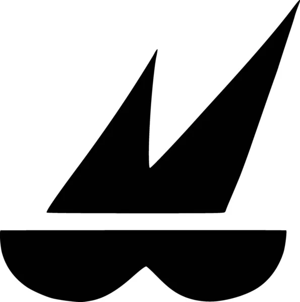 Perahu Ikon Web Ilustrasi Sederhana — Stok Foto