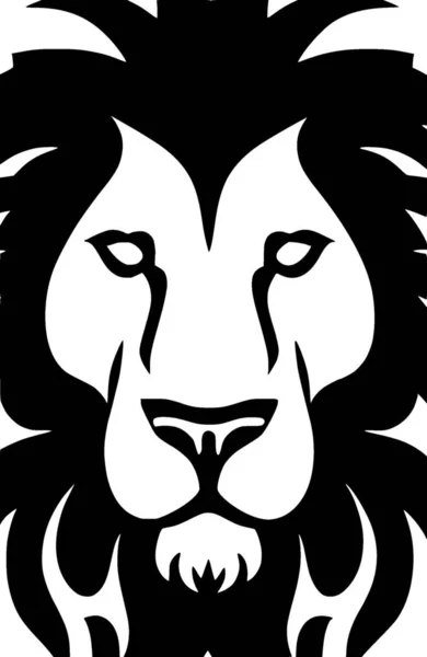 Illustration Lion Head Shape — Stock fotografie