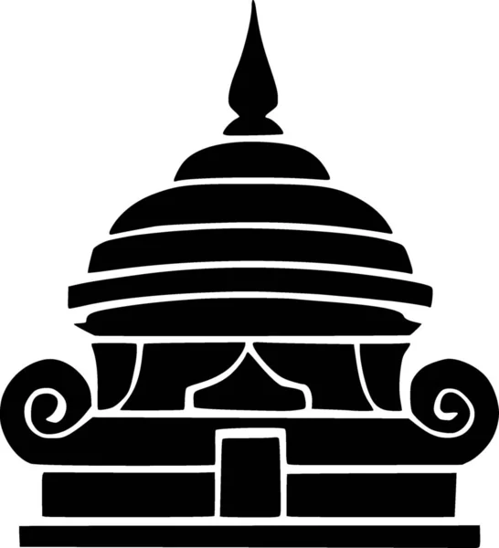 Иллюстрация Религиозного Символа Храма — стоковое фото