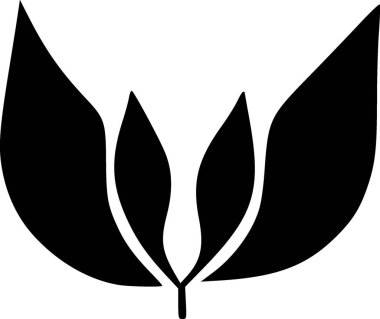 Yaprak. Web simgesi basit illüstrasyon