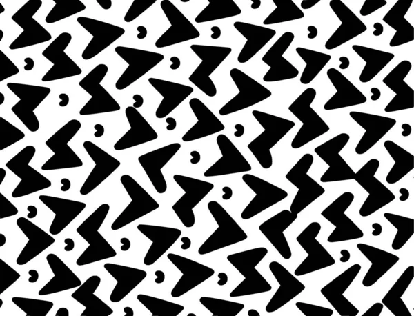 Geometrik Dikişsiz Desen Çizim Kalite Siyah Beyaz Renklerde Tekrarlanan Arkaplan — Stok fotoğraf