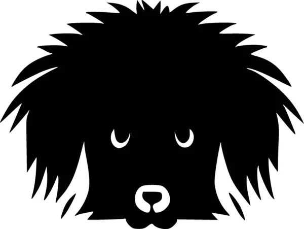 Black White Dog Shape — Stock Photo, Image