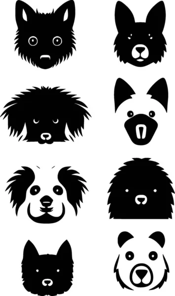 Black White Dog Shape — Stock Photo, Image