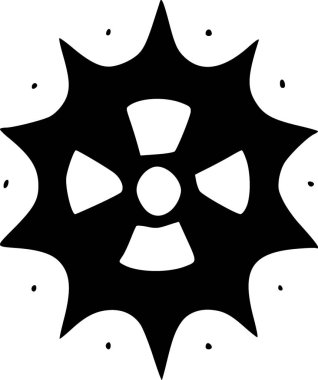 black and white of icon shape