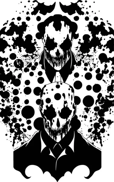 Zwart Wit Van Zombie Monster — Stockfoto