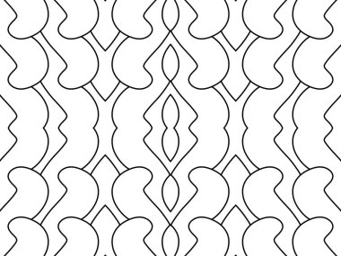 abstract geometric black and white shapes, illustration