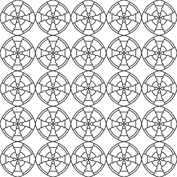 Seamless Pattern Geometric Black White Lines —  Fotos de Stock