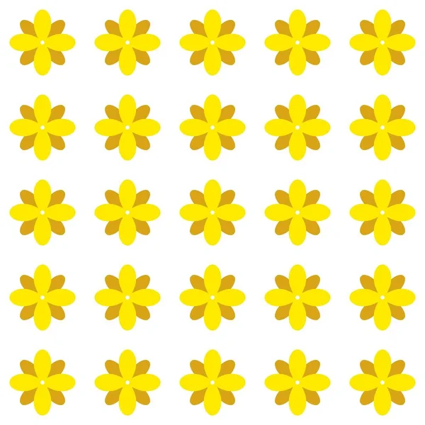 花とのシームレスなパターン イラスト — ストック写真