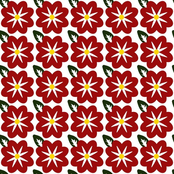 Seamless Pattern Flower Shape — Stock Photo, Image