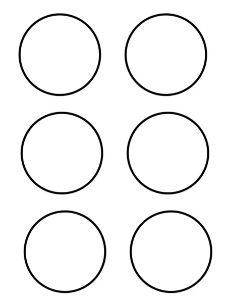 Black White Circle Shapes — Stockfoto