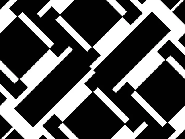 Elvont Geometriai Minta Fekete Fehér Vonalakkal — Stock Fotó