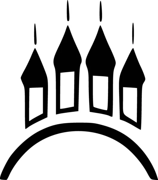 Kościół Ikona Web Prosta Ilustracja — Zdjęcie stockowe