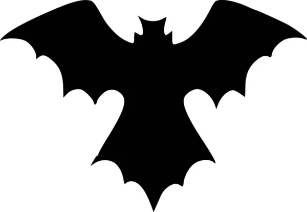 Halloween Bat Simple Design Illustration — 图库照片