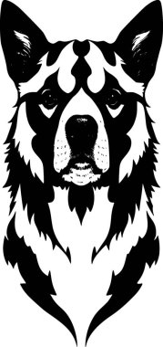 illustration of cute dog shape 