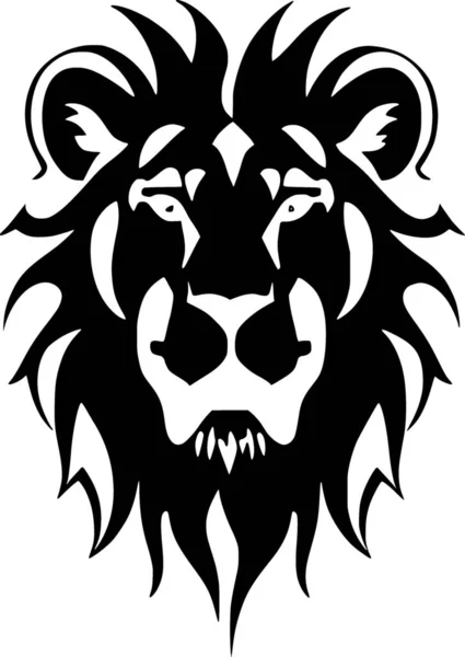 Lion Head Tattoo Illustration — ストック写真