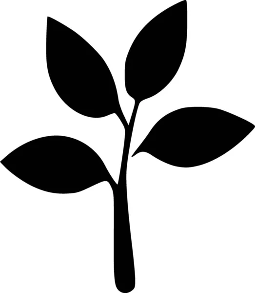 Növény Web Ikon Egyszerű Illusztráció — Stock Fotó