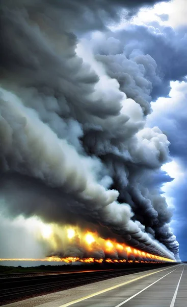Штормові Хмари Над Небом — стокове фото