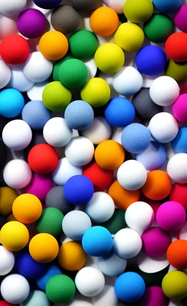 Oeufs Pâques Colorés Sous Forme Boules Multicolores Lumineuses — Photo
