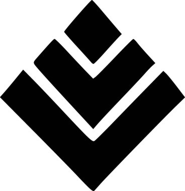 black and white of icon shape