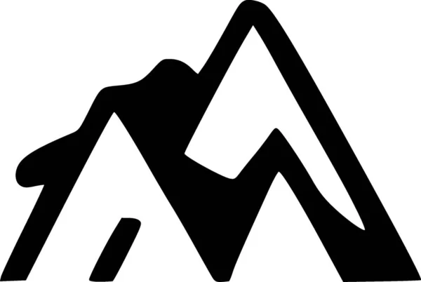Mountain Web Icon Simple Illustration — Stock Photo, Image