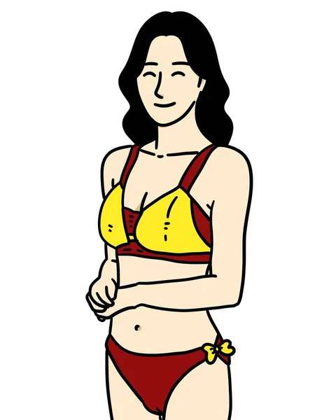 Szexi Lány Bikini Fürdőruha — Stock Fotó