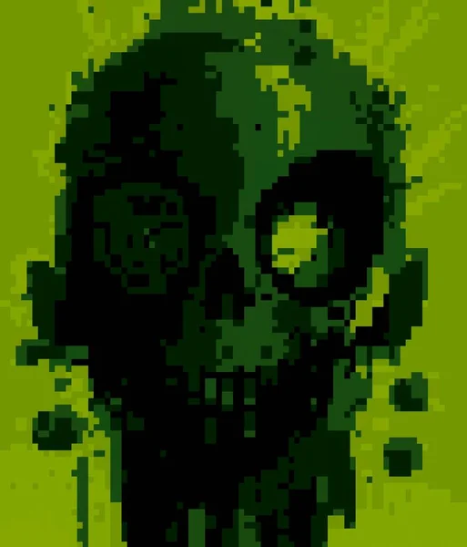 Pixel Art Zombie Monster — Stok fotoğraf