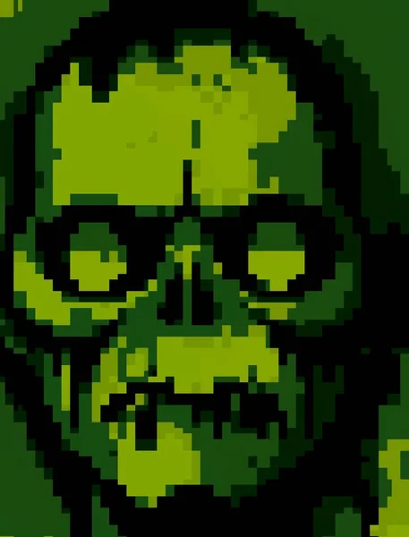 Pixel Art Zombie Monster — Stockfoto