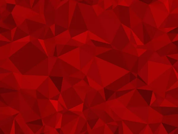 Röd Polygonal Mosaik Bakgrund Creative Design Mallar — Stockfoto
