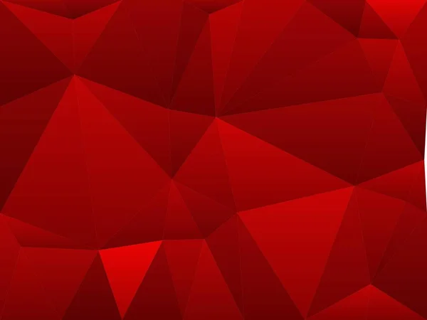 Fondo Abstracto Rojo Con Triángulos —  Fotos de Stock