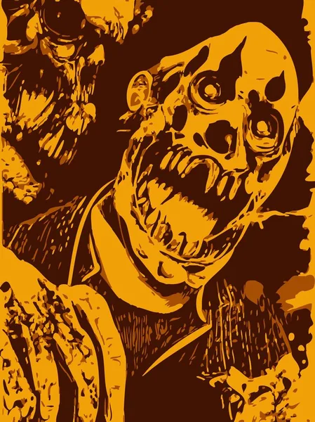 Konst Färg Zombie Monster — Stockfoto