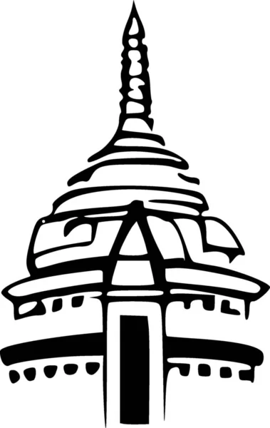 Illustration Pagoda — Stock Photo, Image